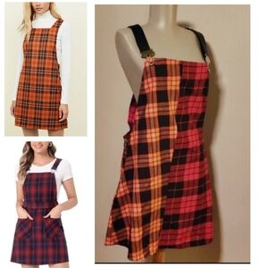 LF RP4LF plaid mini jumper.  Size M.  NWTs
